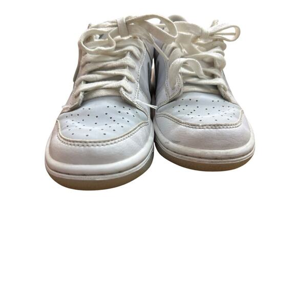 Nike Youth White Dunk Low 'Reflective Swoosh' Lace Up Sneaker Shoes Size 3.5 - Picture 7 of 7